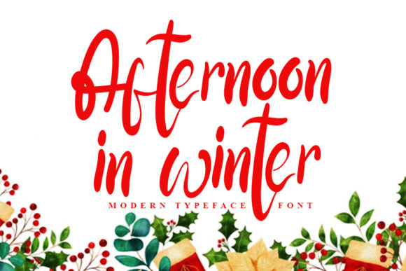 Afternoon in Winter Font: A Web Designer’s Layout Test
