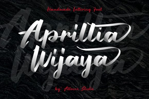 Aprillia Wijaya: A Handwritten Font for Modern Web Design