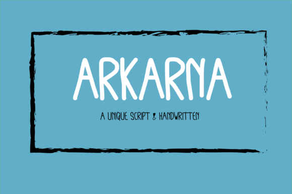 Arkarna Font: Playful Handwritten Typography for Web Design