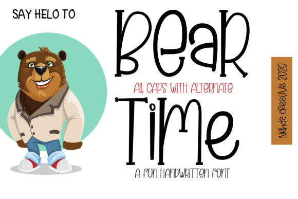 Bear Time: A Charming Handwritten Font for Engaging Campaigns