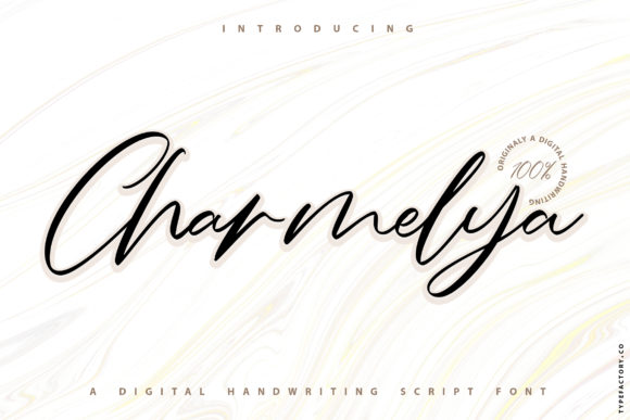 Charmelya: A Handwritten Font for Timeless Branding