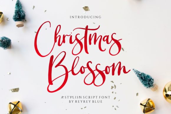Christmas Blossom Font: Elegant Web Typography