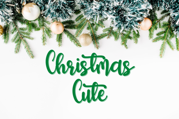 Christmas Cute Font for Elegant Web Design