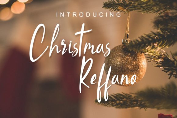 Christmas Reffano: A Delicate Handwritten Font for Editorial Elegance