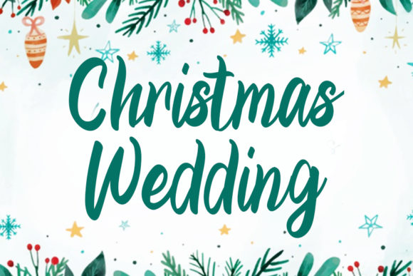 Christmas Wedding Font: Timeless Script for Crafters