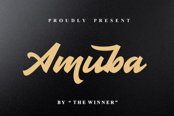 Discover Amuba: A Bold and Brushed Handwritten Font for Editorial Design