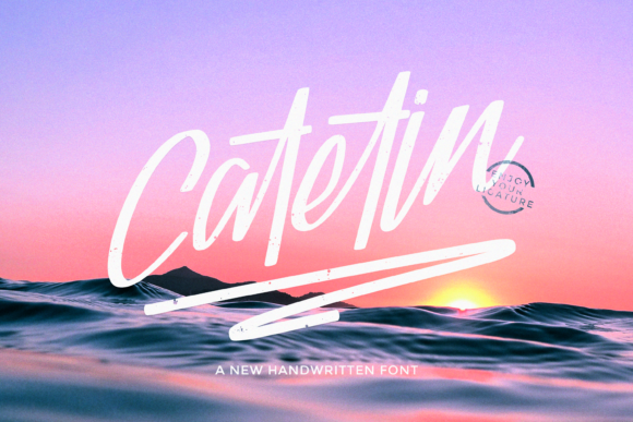 Discover Catetin: A Vibrant Cursive Font for Creative Projects