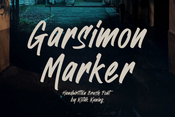 Discover Garsimon Marker: A Font for Bold and Brushed Elegance