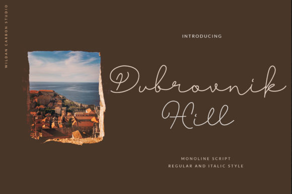 Elevate Your Editorial Design with Dubrovnik Hill Font