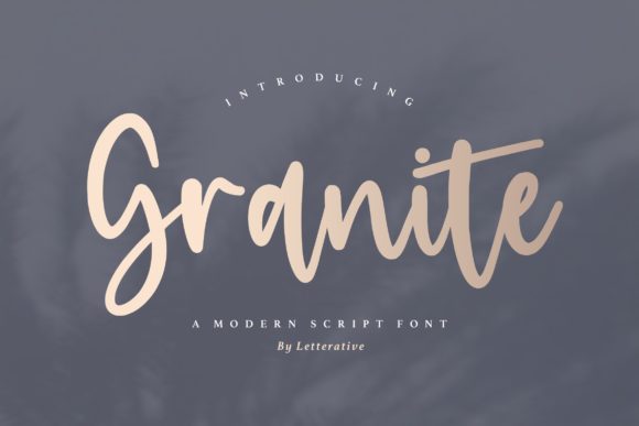 Enhance Your Brand with Granite: A Premium Handwritten Font