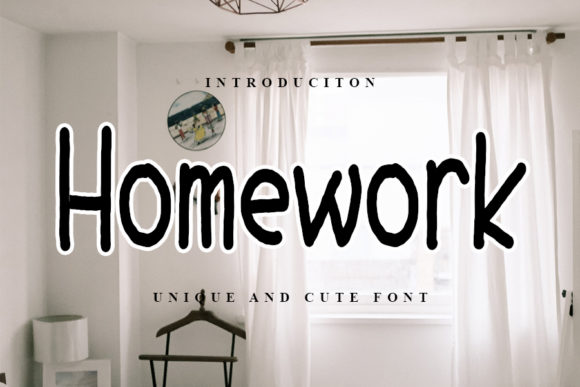 Enhance Your Brand with Homework: A Clean Handwritten Font