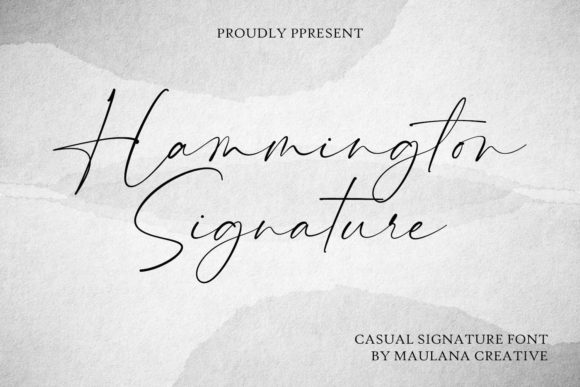 Hammington Signature: A Delicate Handwritten Font for Branding