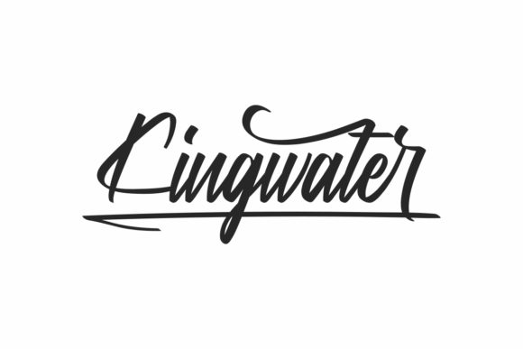 Kingwater: A Script Amp Font for Creative Projects