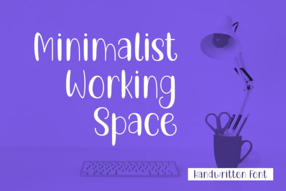 Minimalist Working Space Font for Editorial Design