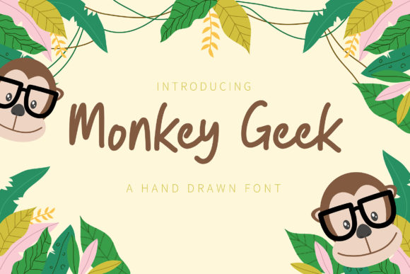 Monkey Geek: A Playful Script Amp Font