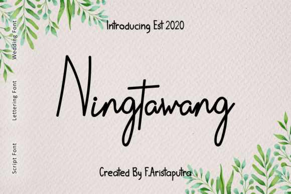 Ningtawang: A Natural and Elegant Handwritten Font