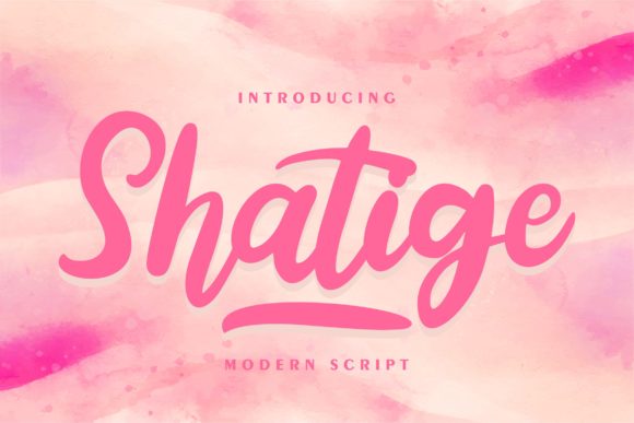 Shatige: A Charming and Elegant Font for Crafters