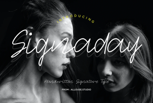 Signaday: A Stylish Handwritten Font for Editorial Design