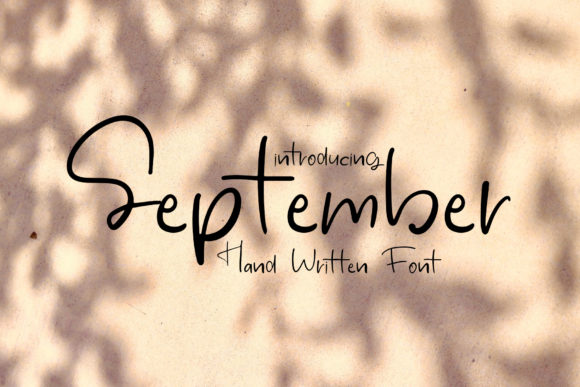 Transform Your Brand with September: A Charming Handwritten Font