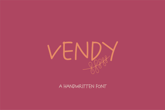 Vendy: A Playful Handwritten Font for Engaging Publications