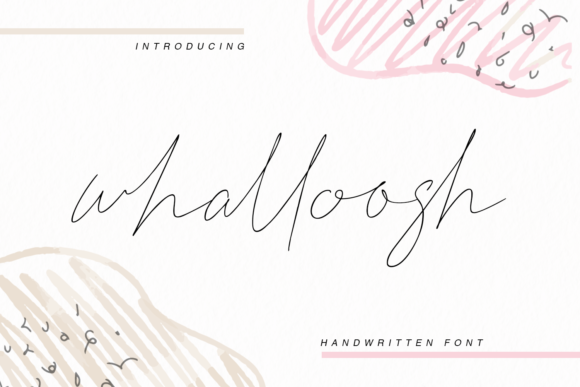 Whalloosh: A Stylish Script Font for Modern Web Design