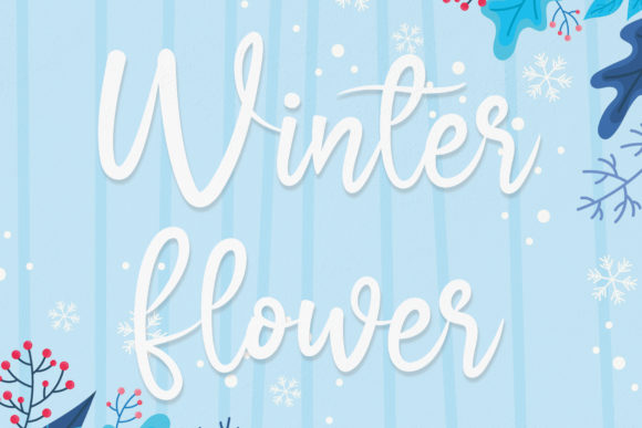 Winter Flower: A Romantic Script Font for Web Design